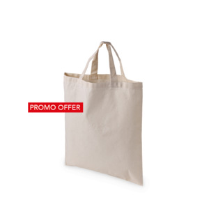 PROMO PRICE! Branded Tote Bag with 1-Color Print!This sleek tote bag, made from 100% cotton, is a simple and practical solution for all occasions, perfect for trade shows and events. Without a gusset and made from flexible 140 gsm fabric, it is lightweight and features a modern design &ndash; an excellent choice for promoting your brand.