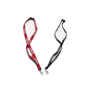 Popular lanyard in tube-woven knitting. 900 mm long x 10 mm wide. It is also available in 12 and 15 mm widths. Optional PMS on the band at no extra cost. Repeated 1-color print, snap hook and safety buckle included. Minimum order quantity: 100 pcs. If extra printing color is desired, 0.80 SEK / color will be added. Film charge 780 SEK / color (Recommended price).