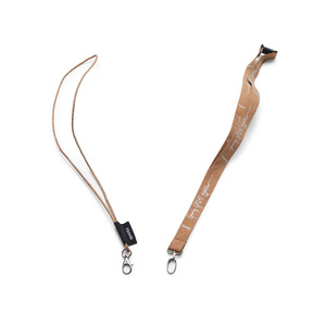 A lanyard that stands out and that feels well adapted as well thought out to the right customer group. We are thinking directly of the large forest companies, you might be thinking of the flooring company? Repeated 1-color print included, as well as carabiner and safety bracket. Minimum order quantity: 500 pcs.