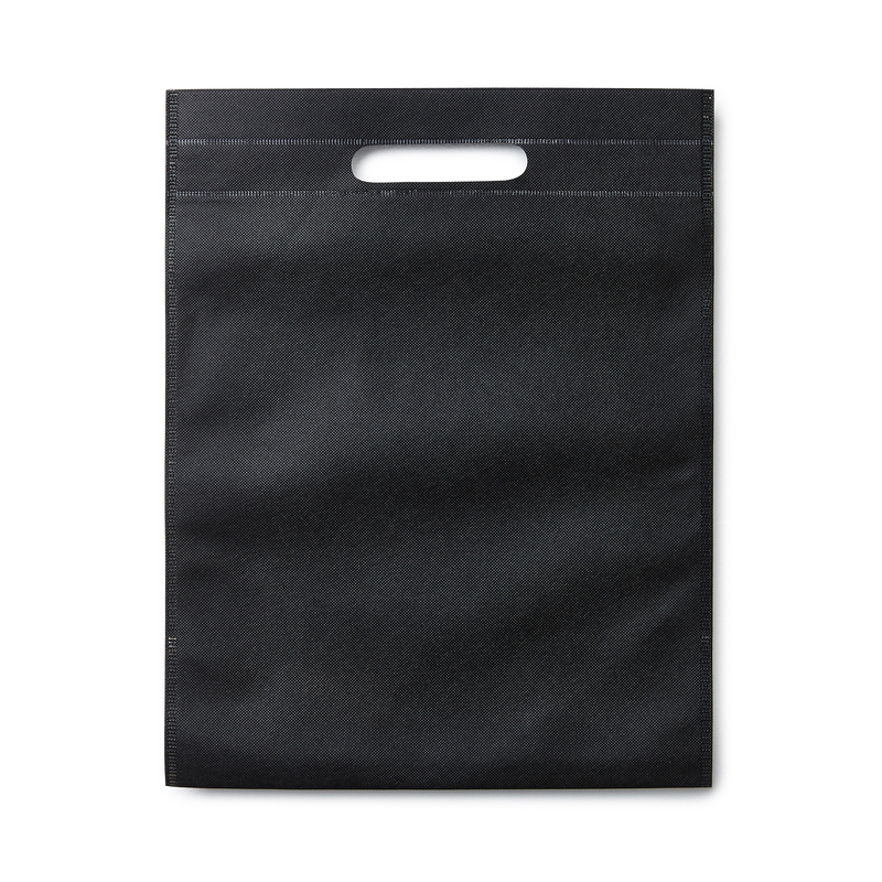 Molded bag in non-woven in a wide color selection. The bag has recessed handles and no gussets. Convenient place for a catalog and some information sheets, which makes it a popular trade fair bag. Please note: Printing price only for 1-color printing. For multi-color printing - contact us for a quote.