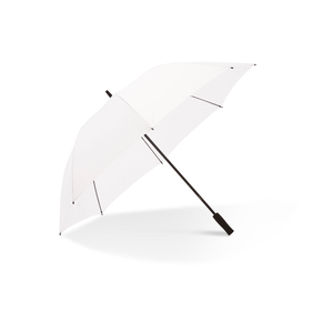 OUTLET! Vi uppdaterar vårt sortiment med nya modeller och erbjuder nu detta paraply till utförsäljningspris! Mine är ett prisvärt golfparaply med 14 mm skaft och spröt i grafit. Vändbart och stormsäkert för kraftiga vindar. Det har manuell uppfällning, EVA-foamhandtag och 8 paneler.