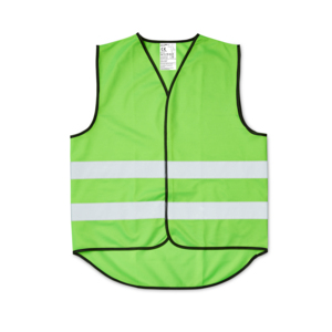 CE-godkänd flourecerande väst i unisexmodell med kardborreknäppning framtill. Reflexerna runt om västen är 55mm breda. Designad med förlängt bakparti som ger skydd och extra tryckmöjlighet. Varselvästen är godkänd enligt EN 1150, klass 2. D.v.s. godkänd fritidsväst. Levereras med fodral.